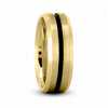 Fancy Carved Wedding Ring in Yellow Gold 7mm