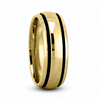 Fancy Carved Wedding Ring in Yellow Gold 7 mm Comfort Fit