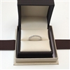Round Diamond Wedding Band Ring in White Gold 14K 1/5 ct. tw.
