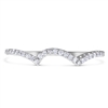 Matching Diamond Wedding Band Round Cut Scalloped Pave in White Gold 14K 1/5 ct. tw.