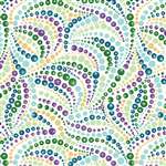 Benartex Circle Play - Beaded Swirls Cream/Multi 10065-07 Half yard