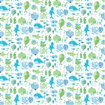 Whale of a Time by Deborah Edwards for Northcott 21272-10 Half yard