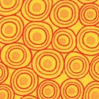Benartex Owl Be There by Greta Lynn Circle Dot Sunset 5658-30 Half Yard