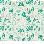 Under the Sea - Sea Creatures - Turquoise by Heather Rosas for Camelot 6141603-01