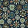 Benartex Divine Twine Divine Circle Medallion Teal Half yard