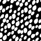 Benartex Fowl Play by Maria Kalinowski Dot Dot Dot Black 6206-12 Half Yard