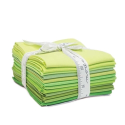 Moda Bella Solids Green Fat Quarters 9900AB-123