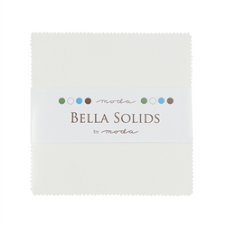 Moda Bella Solids Charm Pack White 9900PP-98