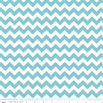 Small Chevron Aqua C340-20 Half Yard