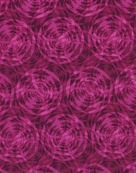 Timeless Treasures Flora Circles FLORA-C1054-Magenta Half Yard