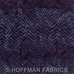 Hoffman Bali Handpaints L2560-128 Chevron Midnight Half Yard