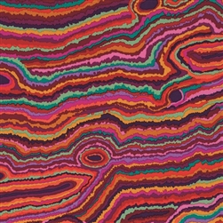 Kaffe Fassett - Kaffe Classics - Jupiter - Red PWGP131.REDXX Half yard