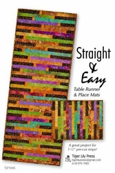 Straight and Easy Table Runner and Place Mats