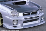 C-WEST GD/Impreza FRONT BUMPER WITH FOG SCREW HOLES (ZENKI) '02-'03  PFRP