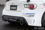 C-WEST FR-S/BRZ REAR HALF SPOILER ABS