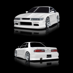 ORIGIN - NISSAN SILVIA S13 URBAN ( JDM SILVIA FRONT WITH COUPE TRUNK ONLY) SIDE SKIRTS