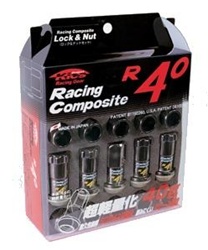 Project Kics R40 Open-Ended Lug Nuts - Set of 16 with 4 locks