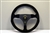 Personal Fitti F1 Steering Wheel  320mm Black Suede / Black Spokes / Yellow Stitch