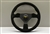 Personal Neo Grinta Steering Wheel  330mm Black Suede / Black Spokes / Yellow Stitch