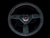 Personal Grinta 330mm Steering Wheel - Black Suede / Black Spokes / Red Stitch