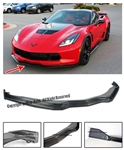 14-UP Corvette C7 Stingray Z06 Stage 2 Carbon Fiber Front Splitter Lip Z07