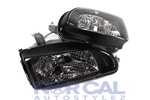 92-95 Honda Civic Black Housing Jdm Style Headlights