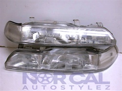 90-93 Acura Integra Jdm Stanley One Piece Headlights Pair