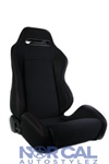 Black With Red Stitching Jdm Type R Style Racing Seat