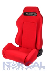 Red With Red Stitching  Jdm Type R Style Racing Seat