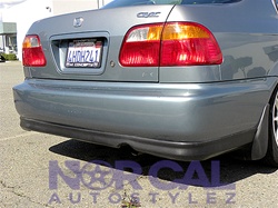 99-00 Honda Civic 2Dr Coupe & 4Dr Sedan Type R Style Rear Lip