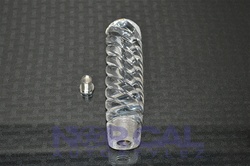Bubble Shift Knob 150Mm Clear W/ Swirl