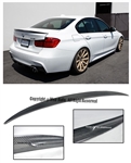 11-Up BMW F10 5-Series Sedan Performance Style Carbon Rear Spoiler
