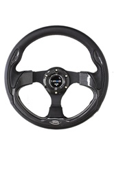 Nrg 320Mm Sport Leather Steering Wheel With Carbon Fiber Look Inserts