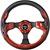 Nrg 320Mm Sport Leather Steering Wheel With Red Inserts