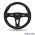 Nrg 320Mm "Sniper" Black Leather Steering Wheel W/ Carbon Center Spoke