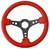 Nrg Sport Leather Steering Wheel Red Leather W/ Black Stitching