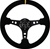 Nrg 350Mm Sport Steering Wheel (3" Deep) - Suede W/ Yellow Center Marking