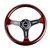 Nrg Classic Wood Grain Steering Wheel, 330Mm, 3 Spoke Center In Matte Black
