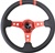 Nrg Limited Edition 350Mm Sport Steering Wheel (3" Deep) Red W/ Red Double Center Markings