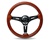 Nrg Classic Dark Wood Grain Steering Wheel (3" Deep), 350Mm, 3 Spoke Center In Black Chrome