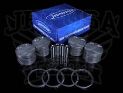 Supertech High Performance Forged Pistons w/Rings - B-series Non-VTEC