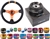 Nrg Quick Release Combo Nrg Limited Edition 350Mm Sport Steering Wheel (3" Deep) Orange W/ Orange Double Center Markings