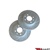 Truhart Front Brake Rotors (Cross-Drilled, Slotted, Cryo Coated) For 90-00 Civic Cx, Dx, Lx, Hx (Excl. Abs)