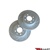 Truhart Front Brake Rotors (Cross-Drilled, Slotted, Cryo Coated) For 90-00 Ex/Si Civic / 94-01 Integra / 07-12 Fit