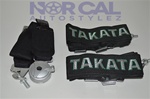 Takata Style Racing Harness (Pair) Black