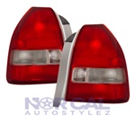 96-00 Honda Civic Red/Clear Si Style Taillights 3Dr