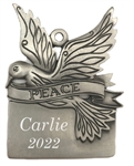 Personalized Peace Dove Ornament