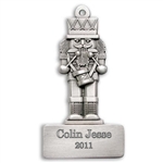 Nutcracker Engraved Pewter Ornament
