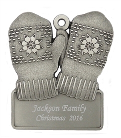 Personalized Mittens ornament