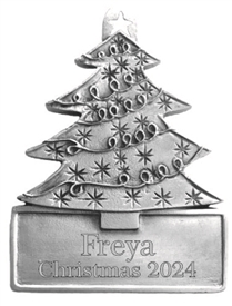 Personalized  Filigree Christmas Tree Ornament